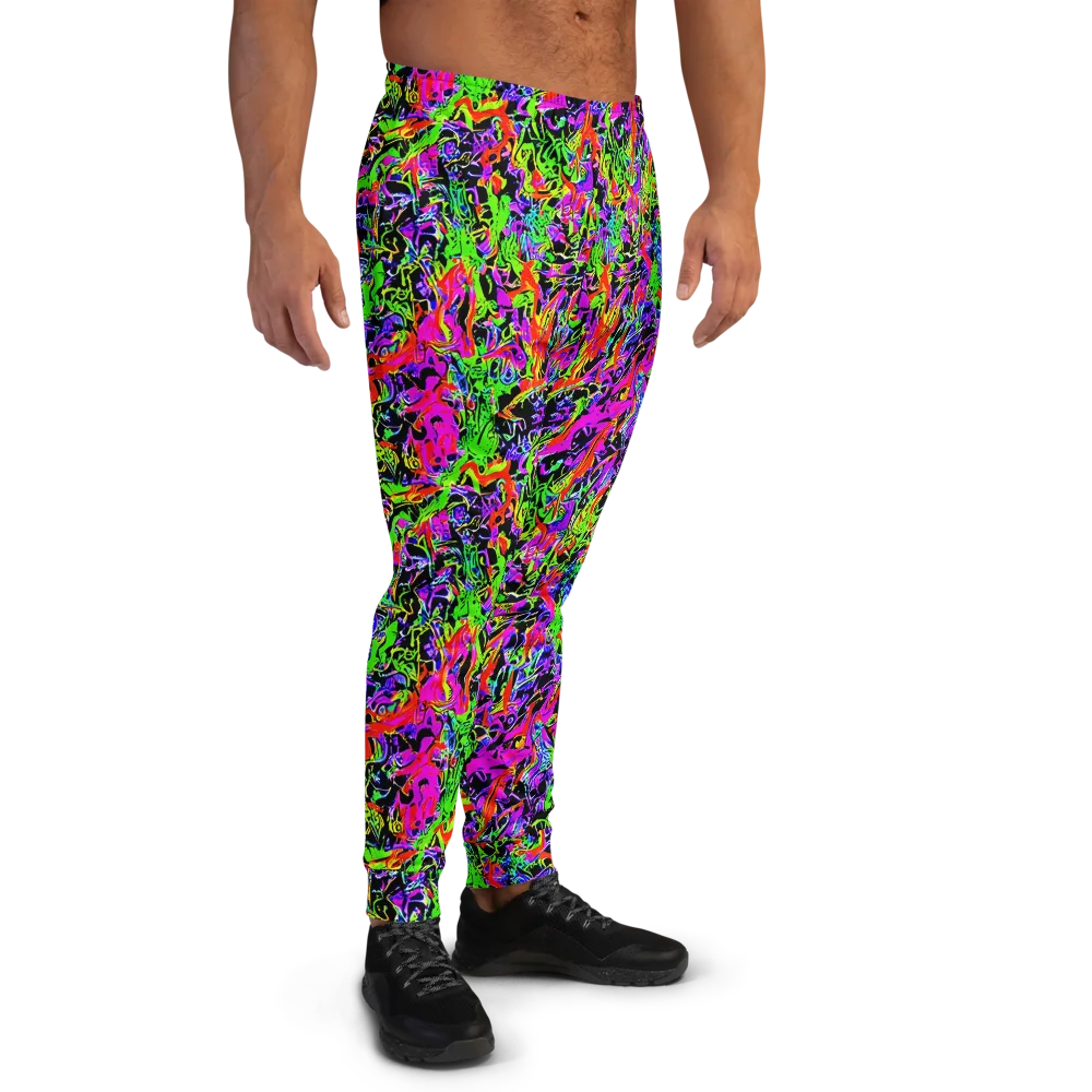 Acid Dreamscape on Men's Joggers — Right