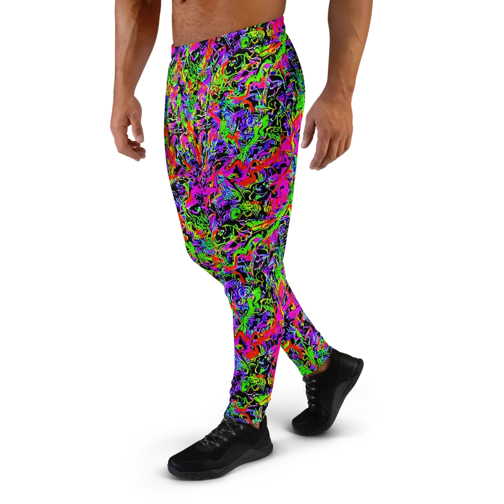 Acid Dreamscape on Men's Joggers — Left
