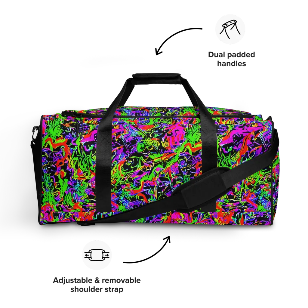 Acid Dreamscape on Duffle Bag — Front