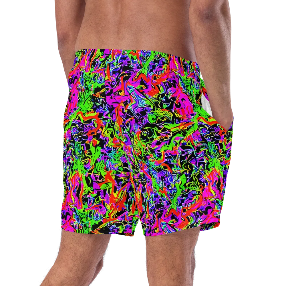Acid Dreamscape on Swim Trunks — Right Back
