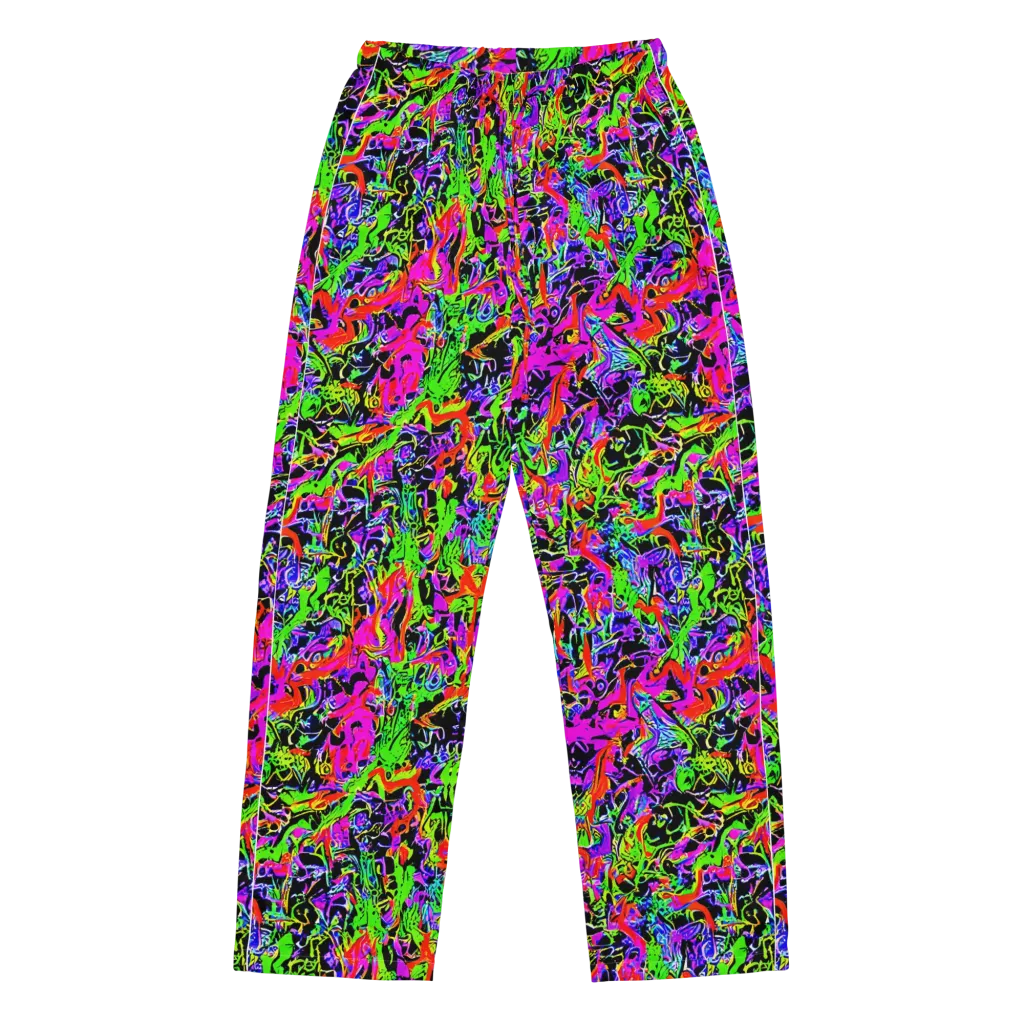 Acid Dreamscape on Women's Pajama Pants — Front