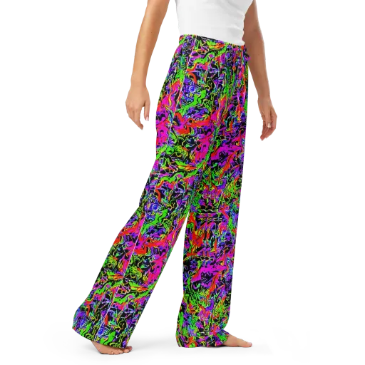 Acid Dreamscape on a Women's Pajama Pants