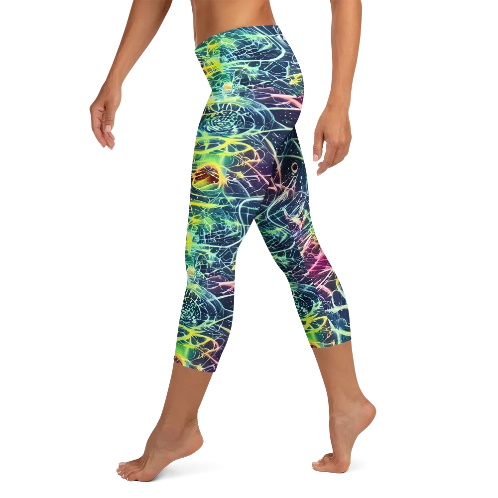 Prism Nerve on Capri Leggings — Left
