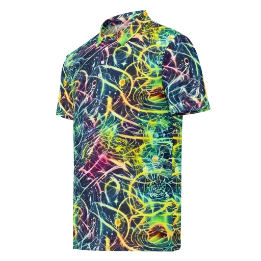 Prism Nerve on a Men's Slim Fit Polo Shirt