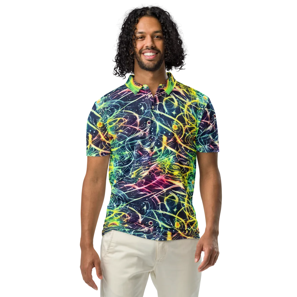 Prism Nerve on Men's Slim Fit Polo Shirt — Front