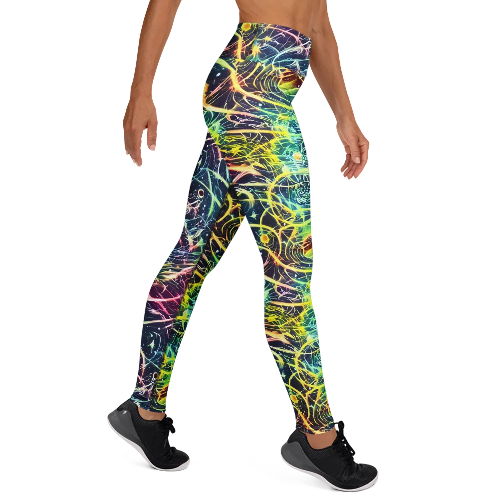 Prism Nerve on Yoga Leggings — Right