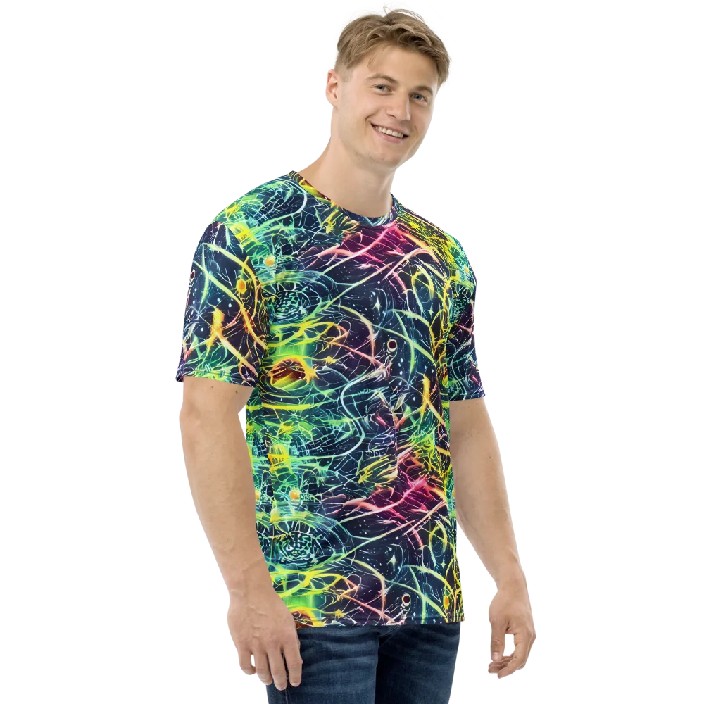 Prism Nerve on Men's Crew Neck T-Shirt — Right