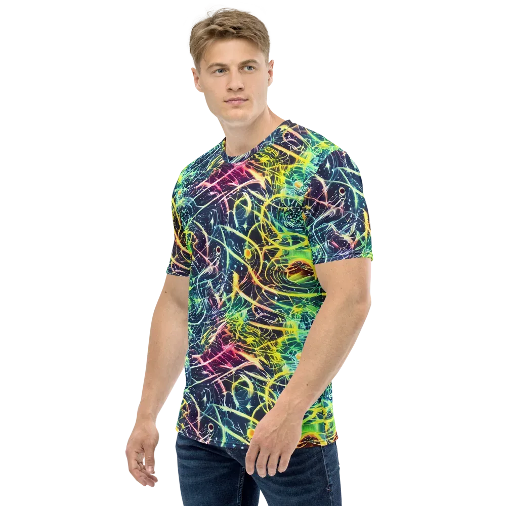 Prism Nerve on Men's Crew Neck T-Shirt — Left