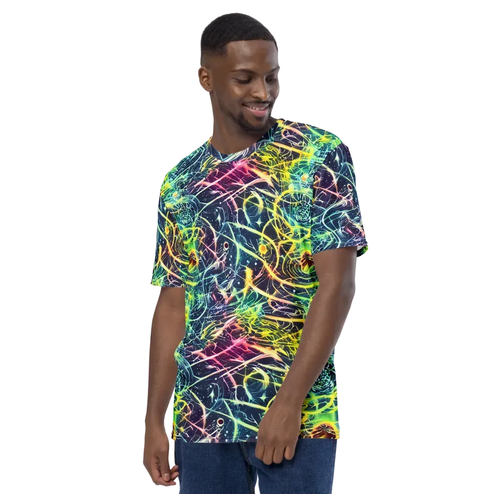 Prism Nerve on Men's Crew Neck T-Shirt — Left