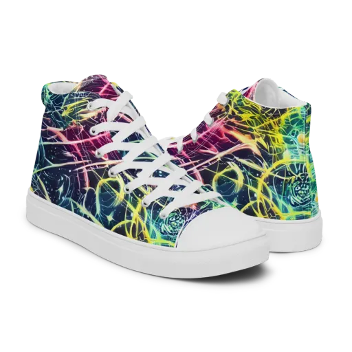 Prism Nerve on a Men's High Top Canvas Shoes