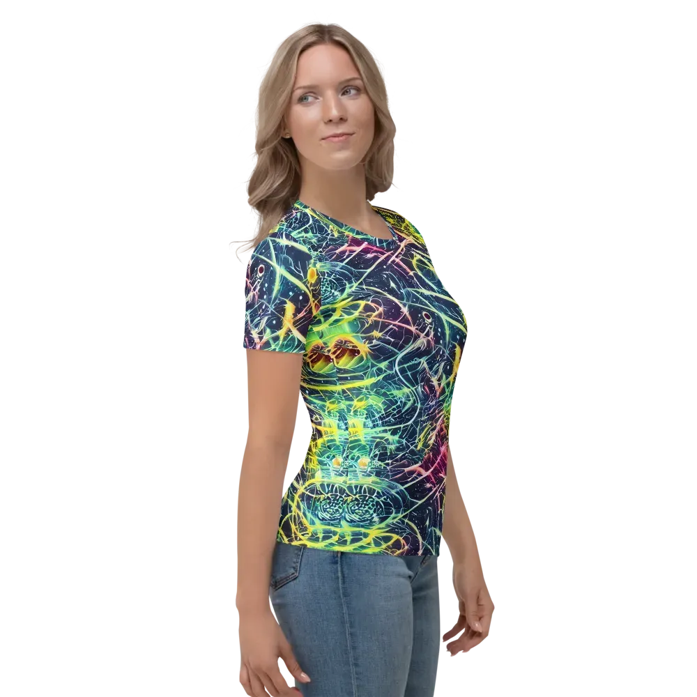 Prism Nerve on Women's Crew Neck T-Shirt — Right