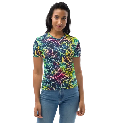 Prism Nerve on a Women's Crew Neck T-Shirt