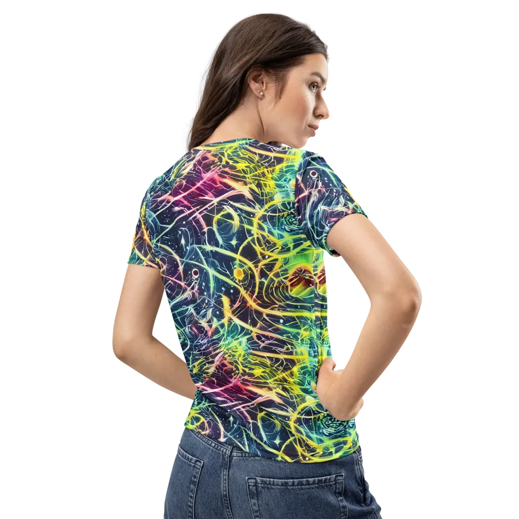 Prism Nerve on Women's Crew Neck T-Shirt — Back