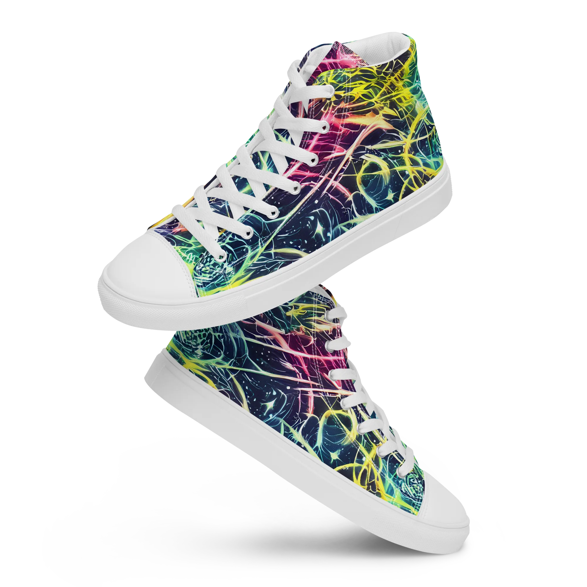 Prism Nerve on Women's High Top Canvas Shoes — Front