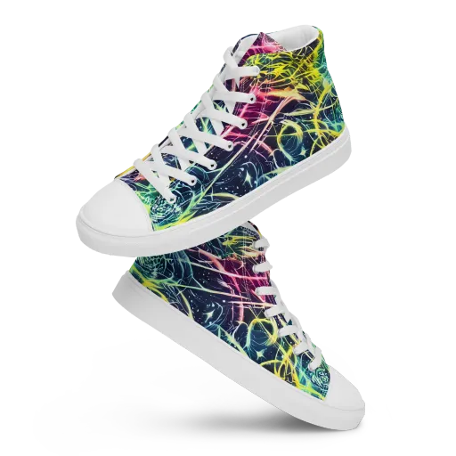 Prism Nerve on a Women's High Top Canvas Shoes