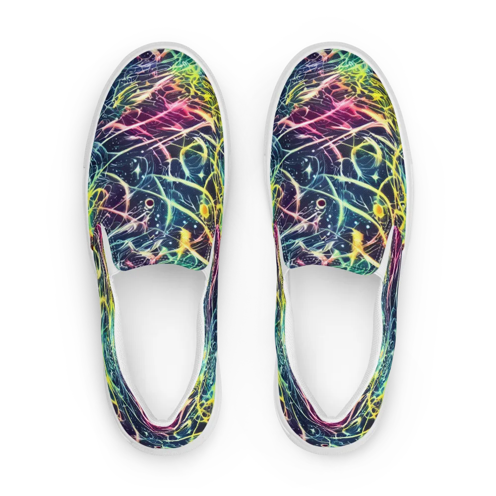 Prism Nerve on Men's Slip-On Canvas Shoes — Front