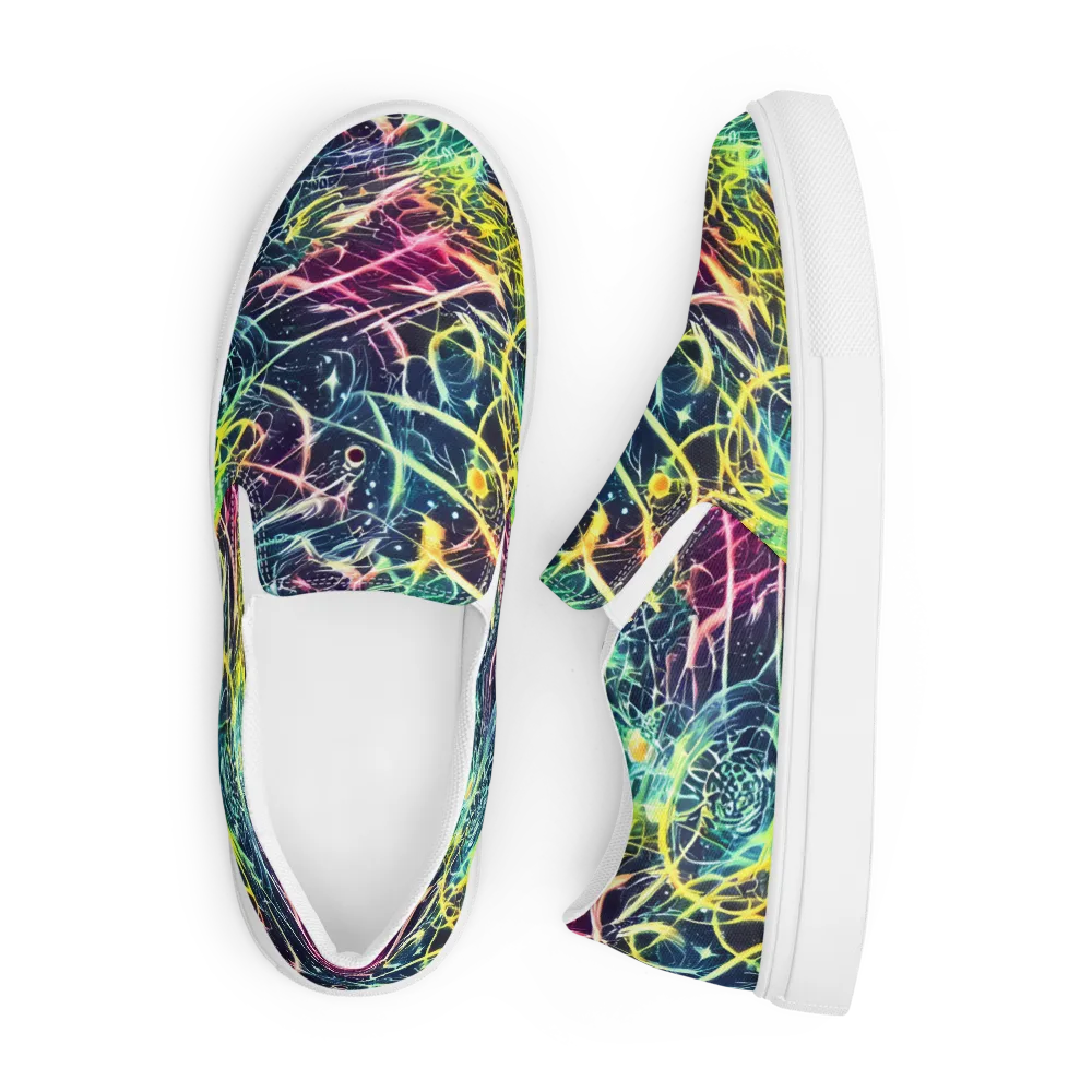 Prism Nerve on Men's Slip-On Canvas Shoes — Front