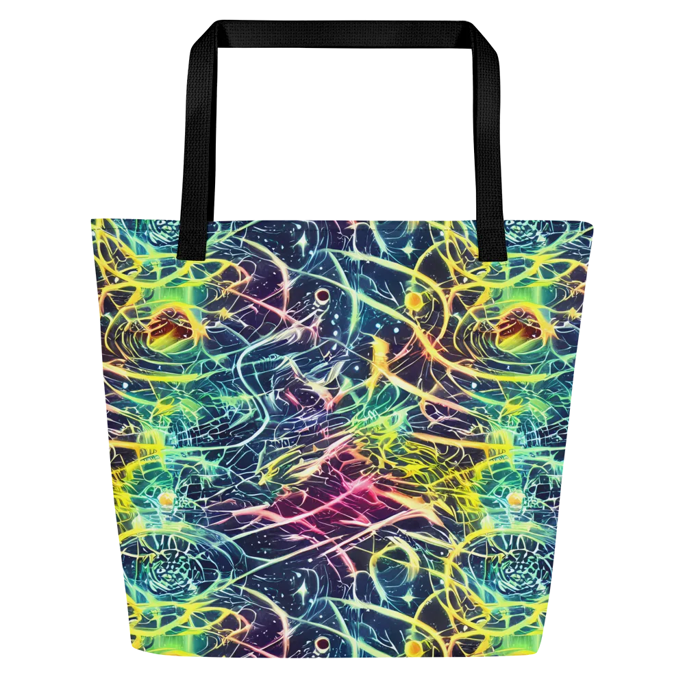 Prism Nerve on Large Tote Bag W/ Pocket — Front