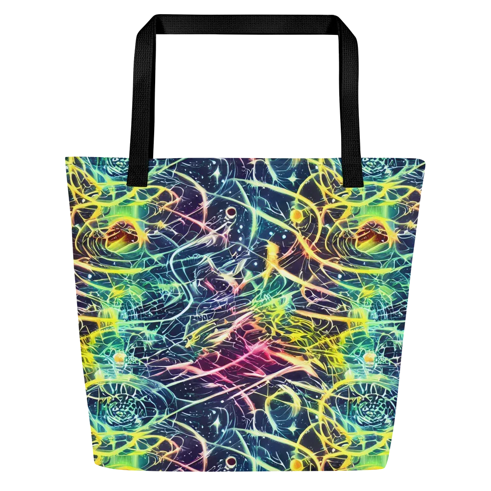 Prism Nerve on Large Tote Bag W/ Pocket — Front