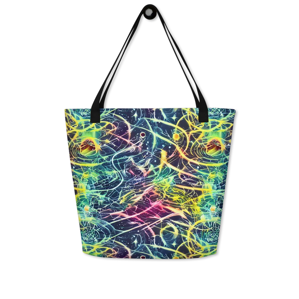 Prism Nerve on Large Tote Bag W/ Pocket — Front