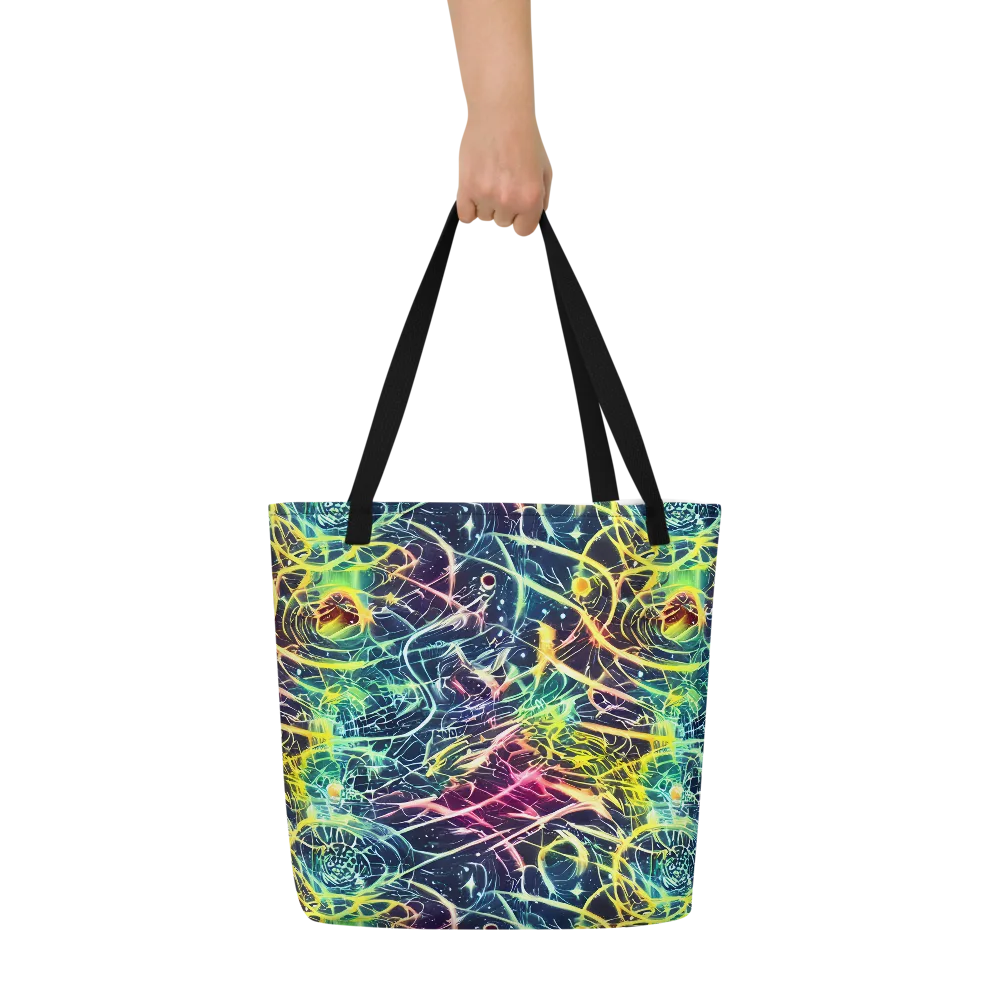 Prism Nerve on Large Tote Bag W/ Pocket — Front