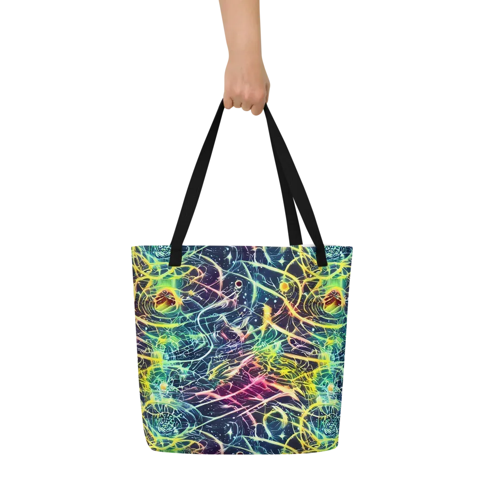 Prism Nerve on Large Tote Bag W/ Pocket — Front