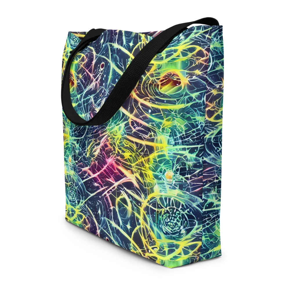 Prism Nerve on Large Tote Bag W/ Pocket — Front