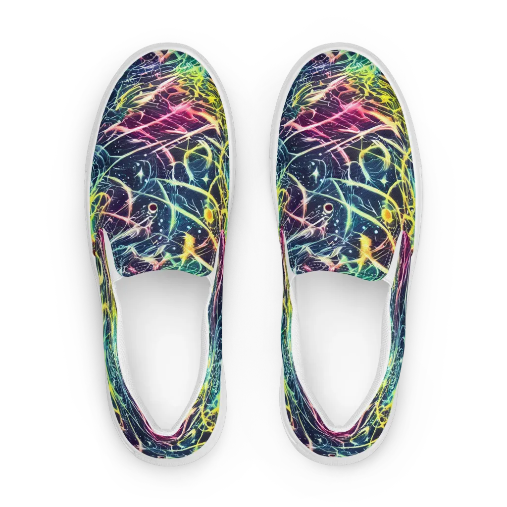 Prism Nerve on Women's Slip-On Canvas Shoes — Front