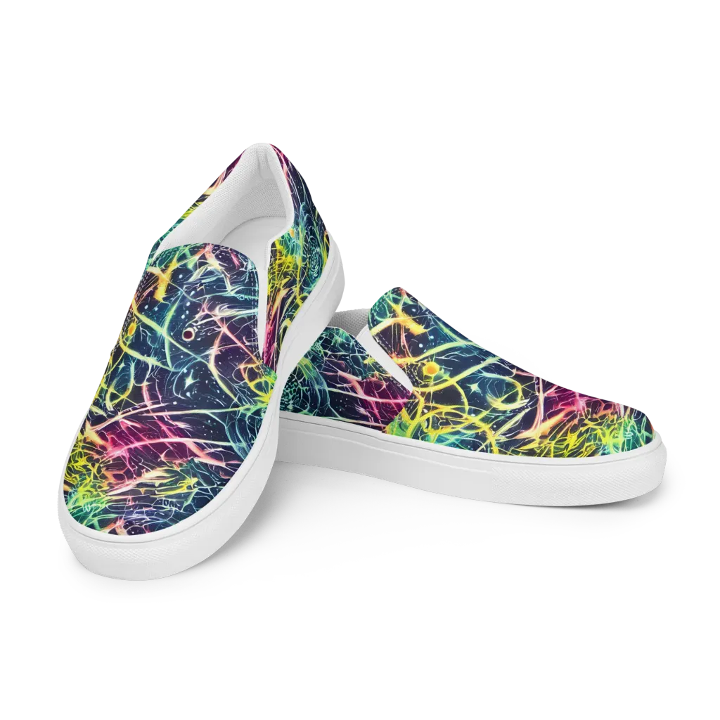Prism Nerve on Women's Slip-On Canvas Shoes — Left Front