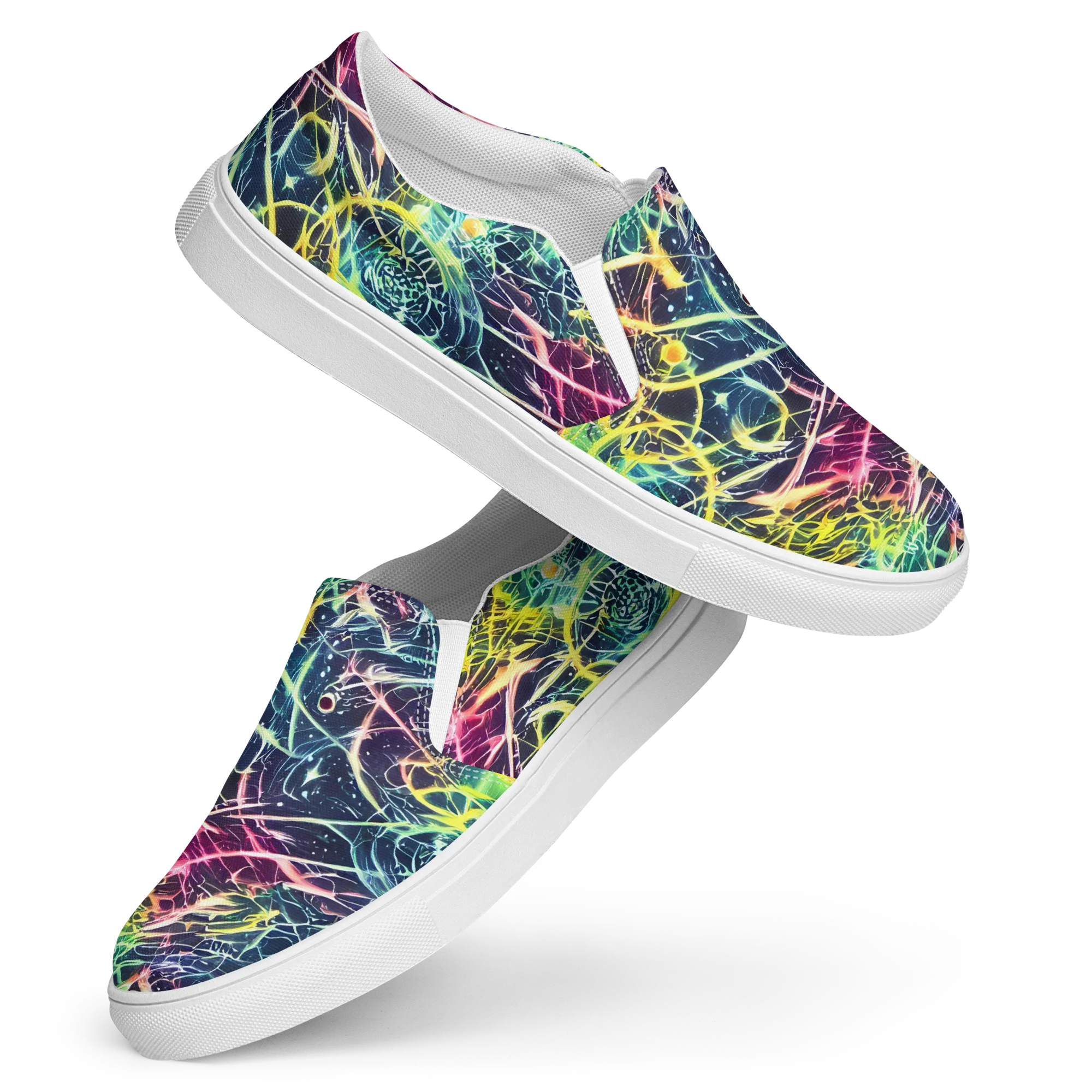 Prism Nerve on Women's Slip-On Canvas Shoes — Front