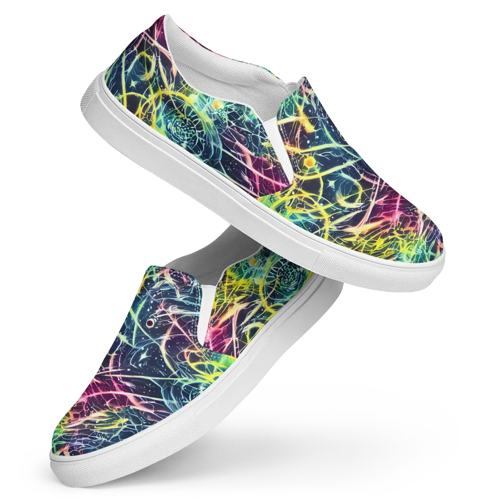 Prism Nerve on Women's Slip-On Canvas Shoes — Front