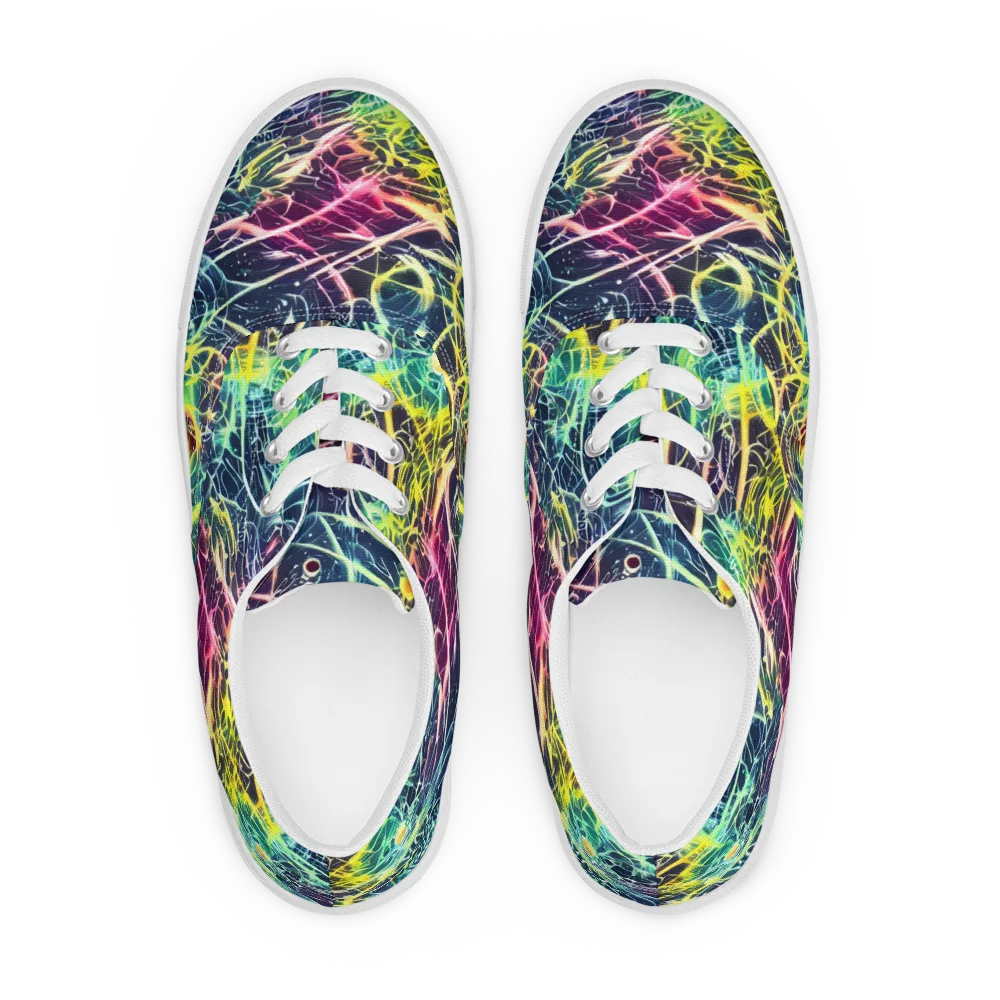 Prism Nerve on Men's Lace-Up Canvas Shoes — Front