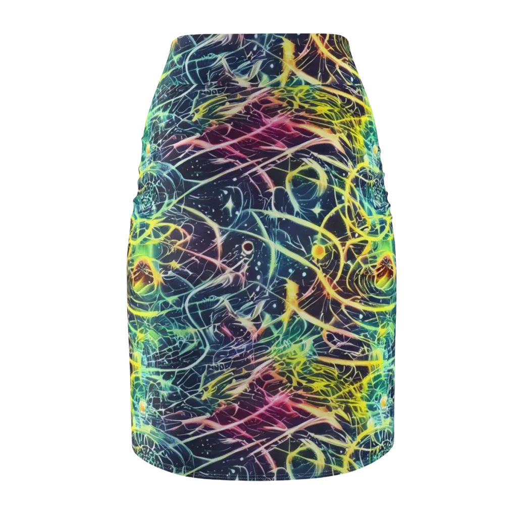 Prism Nerve on Pencil Skirt — Back