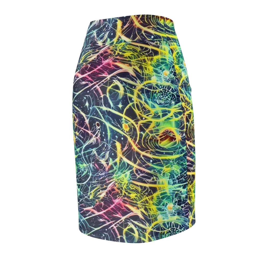 Prism Nerve on Pencil Skirt — Back Side