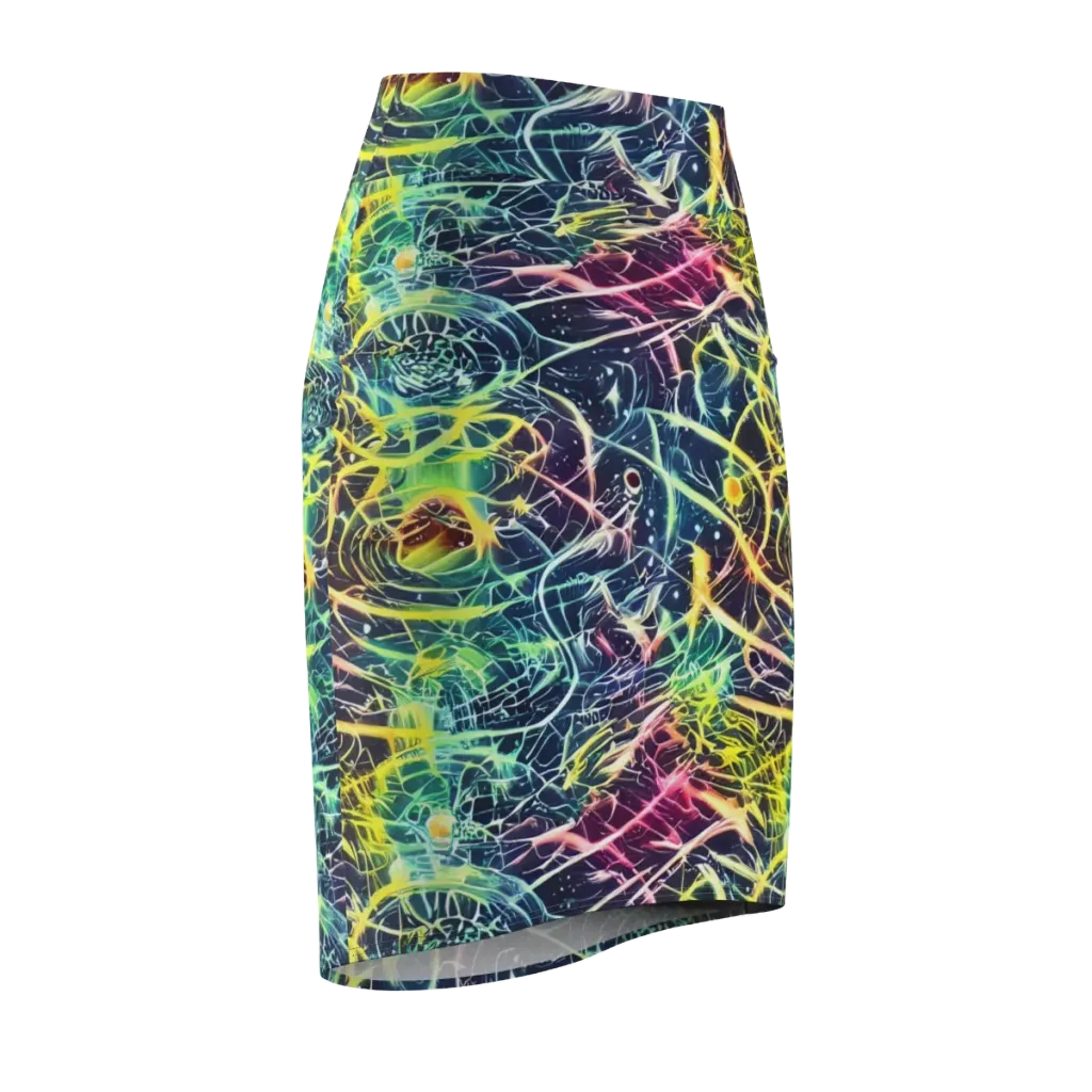 Prism Nerve on Pencil Skirt — Front Side