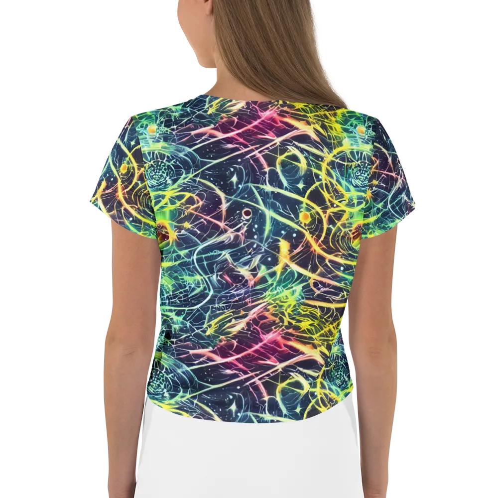 Prism Nerve on Crop Tee — Back