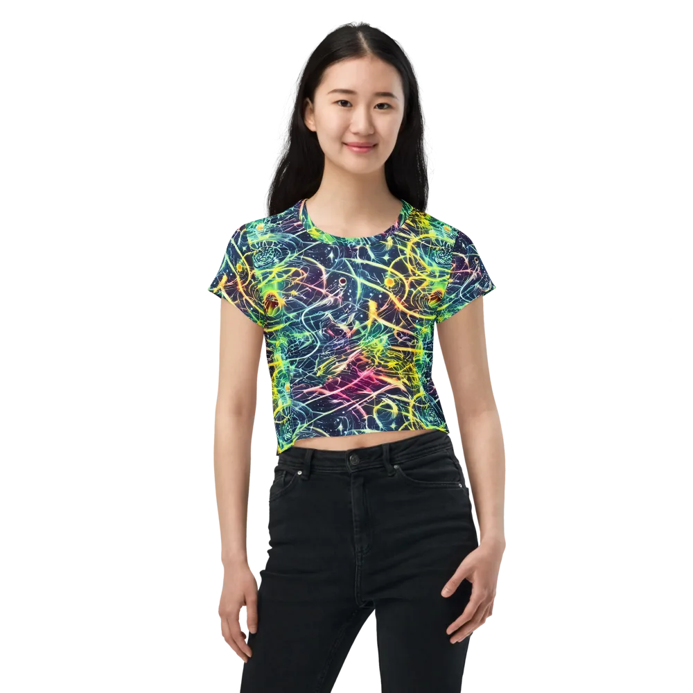 Prism Nerve on Crop Tee — Front
