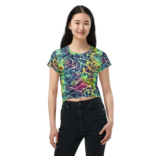 Prism Nerve on a Crop Tee