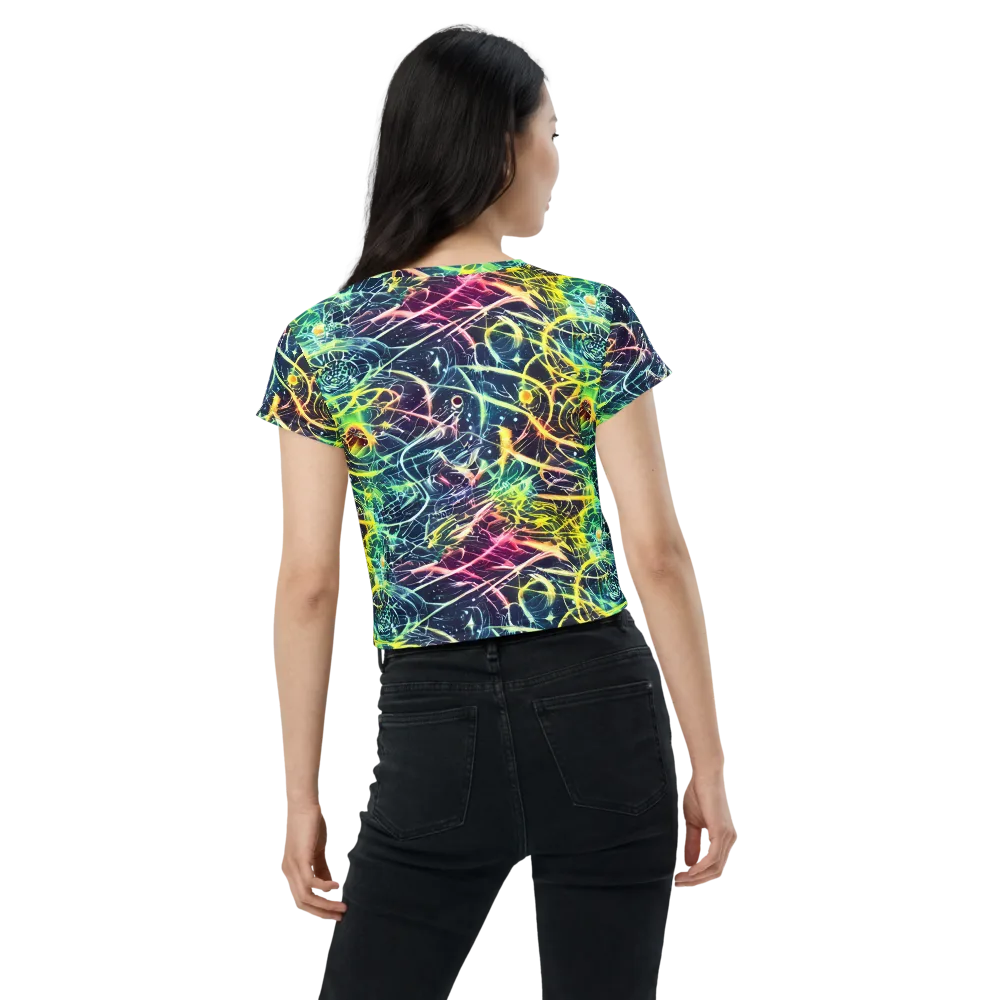 Prism Nerve on Crop Tee — Back
