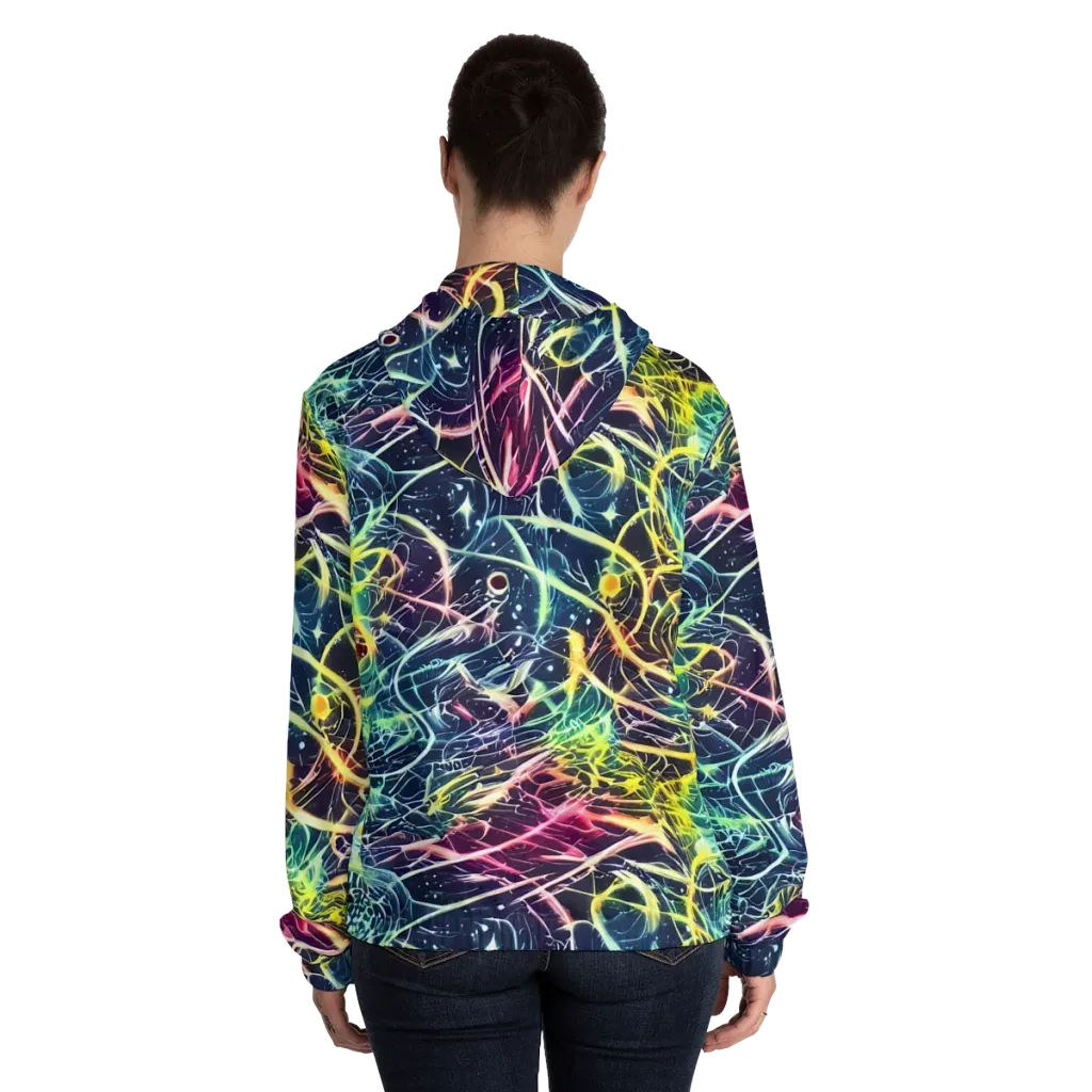 Prism Nerve on Women's Full-Zip Hoodie — Back On Person