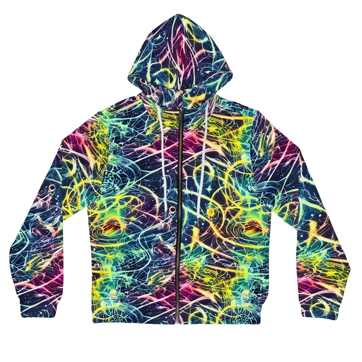 Prism Nerve on Women's Full-Zip Hoodie — Front