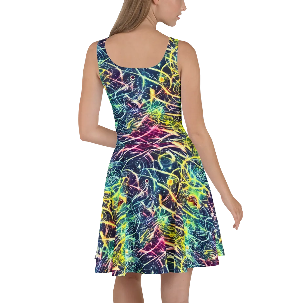 Prism Nerve on Skater Dress — Back