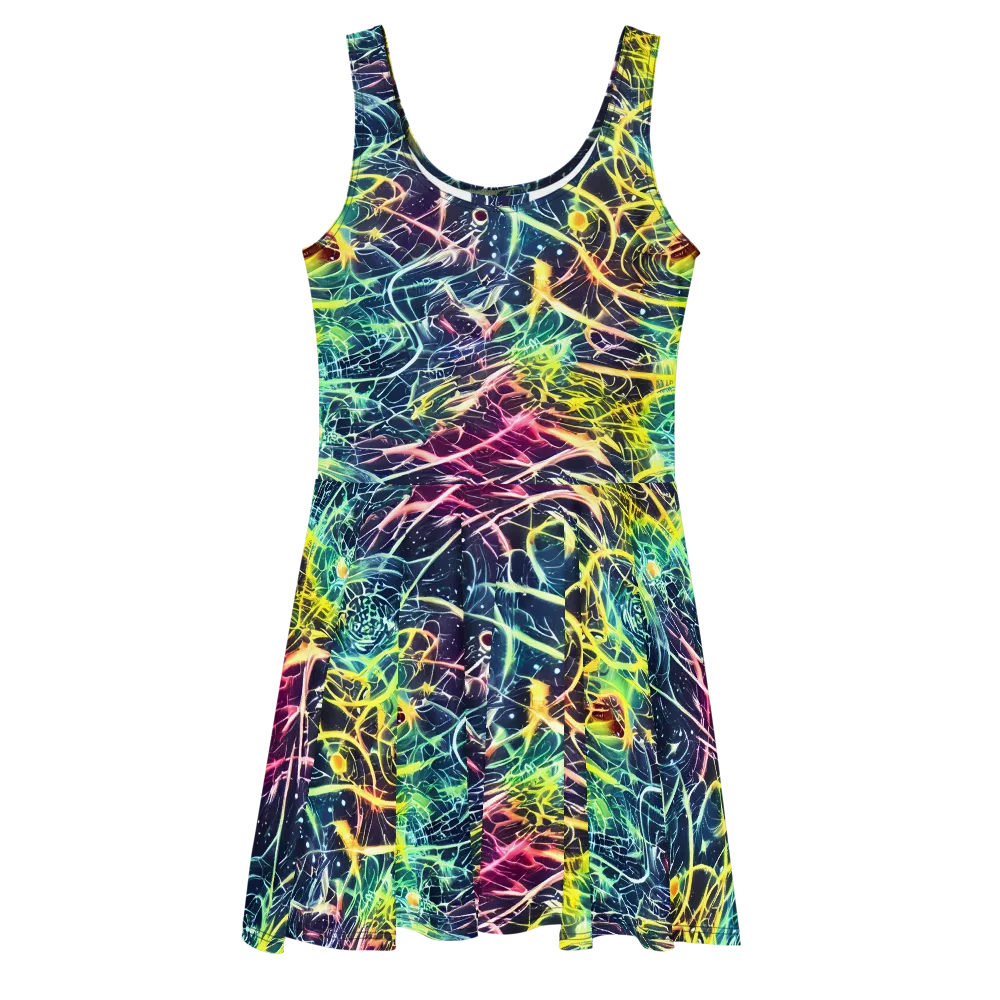 Prism Nerve on Skater Dress — Front