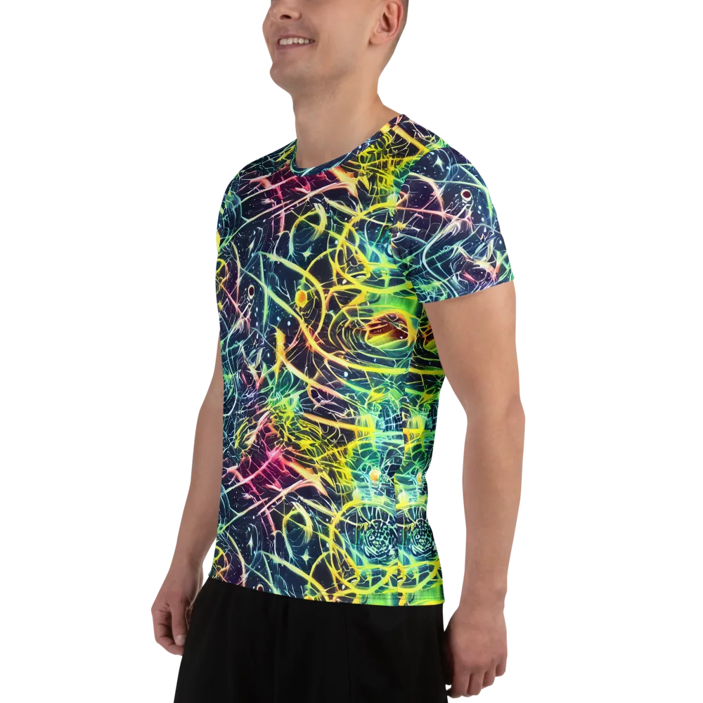Prism Nerve on Men's Athletic T-Shirt — Left