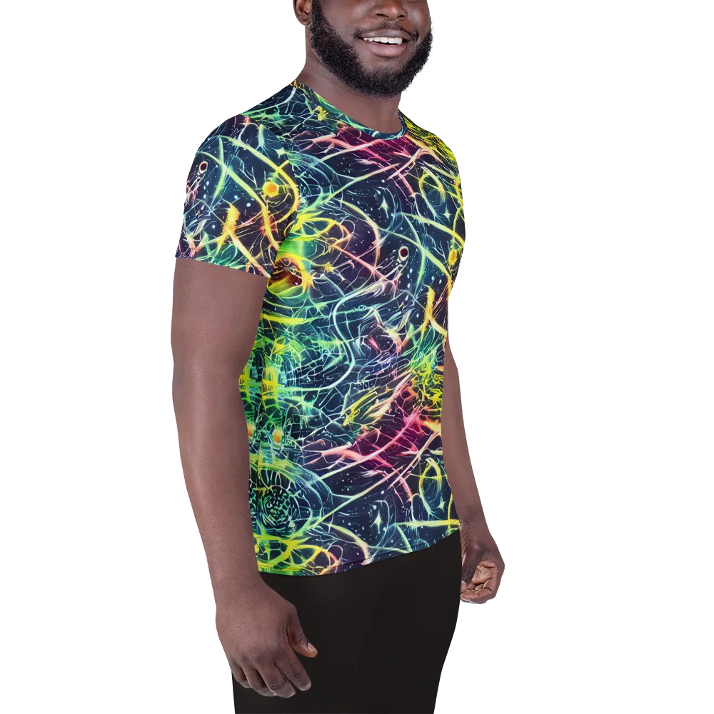 Prism Nerve on Men's Athletic T-Shirt — Right