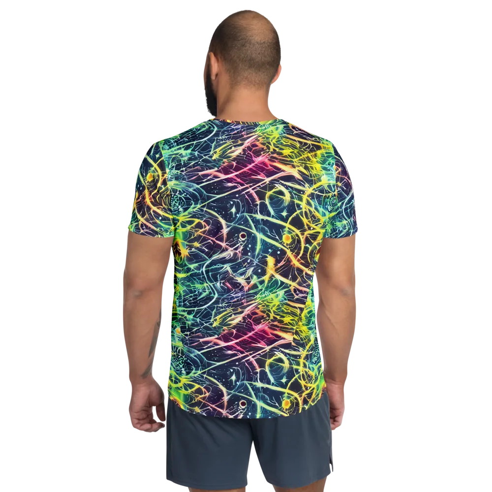 Prism Nerve on Men's Athletic T-Shirt — Back