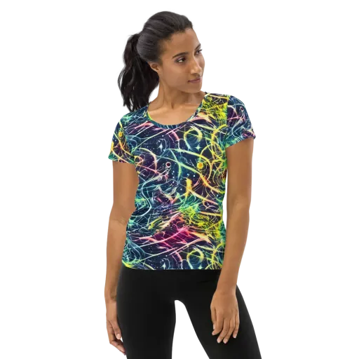 Prism Nerve on a Women's Athletic T-Shirt