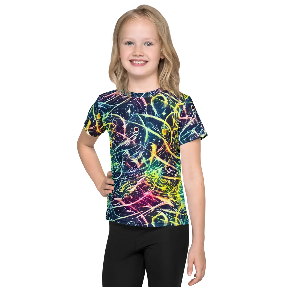 Prism Nerve on Kids Crew Neck T-Shirt — Front