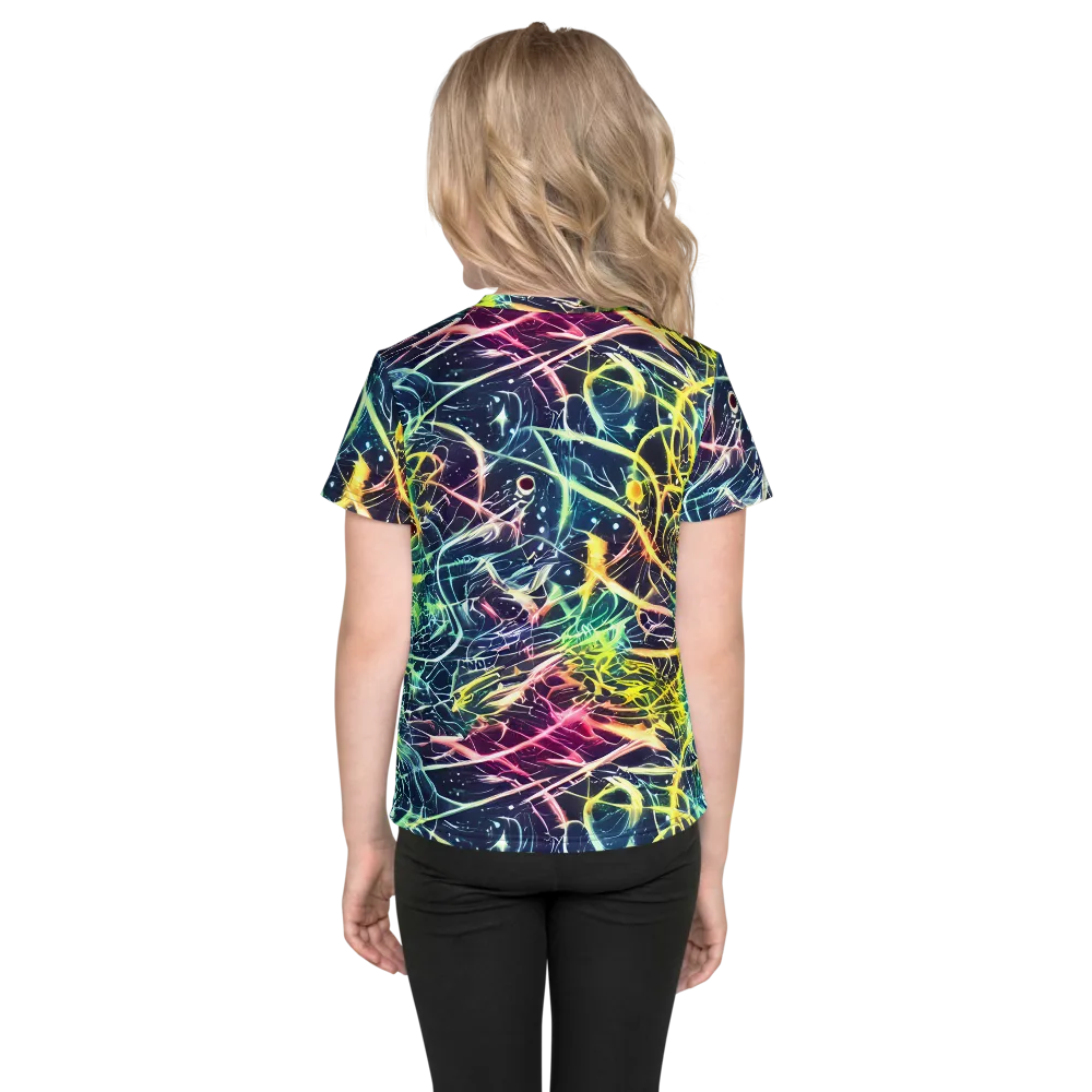 Prism Nerve on Kids Crew Neck T-Shirt — Back