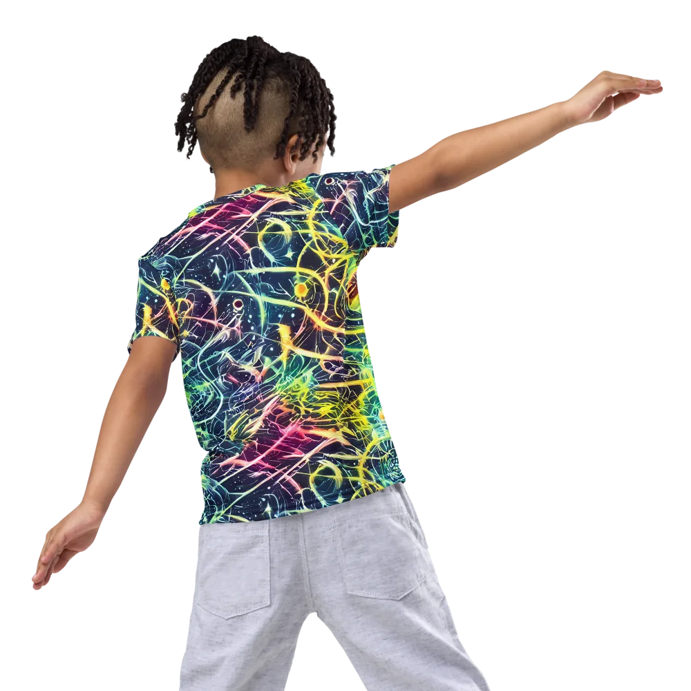 Prism Nerve on Kids Crew Neck T-Shirt — Back